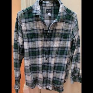Children Place Boys Flannel Shirt Size 16 XXL